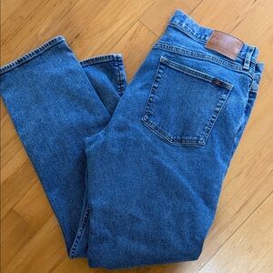 Faherty Men's Straight Blue Jeans W34 x 32